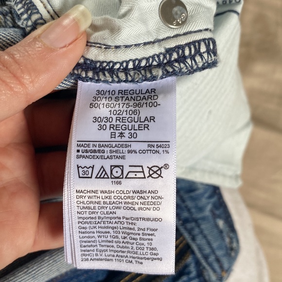 High rise pleated wide leg jeans - Picture 6 of 7